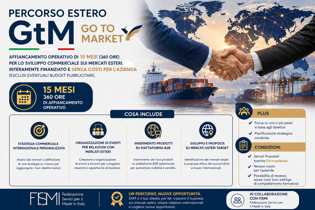 Percorso Estero - GtM ( Go to Market)
